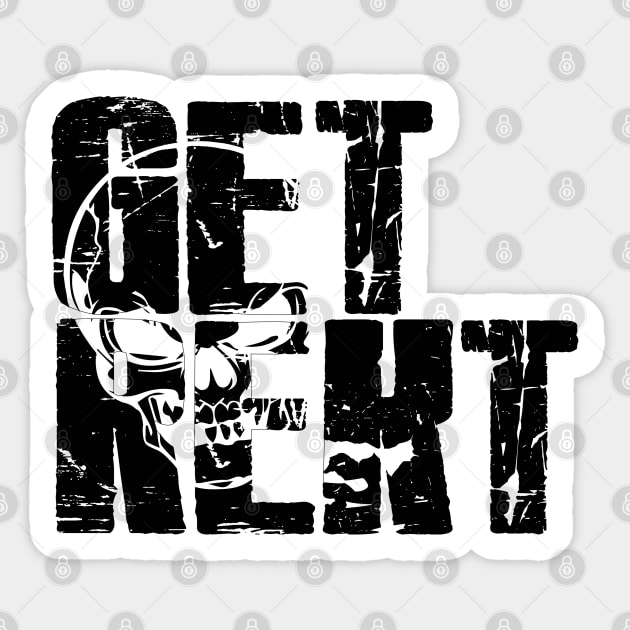 Get Rekt Sticker by rachybattlebot